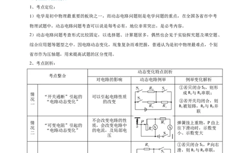 专题23动态电路问题攻略_8、物理总复习_8.中考物理总复习_2023年中考复习资料_专项复习_2023年中考物理重难点瓶颈突破（难点剖析+真题汇编+原创预测）（全国通用）
