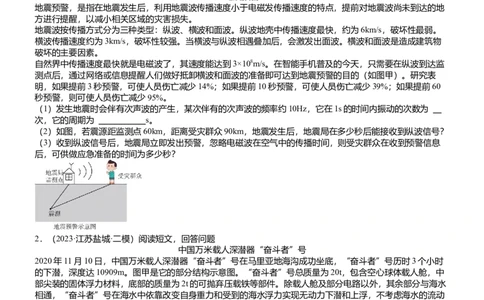 压轴题14综合能力题（科普阅读题）（原卷版）_8、物理总复习_2024年中考复习资料_三轮复习_2024年中考物理压轴题专项训练（全国通用）