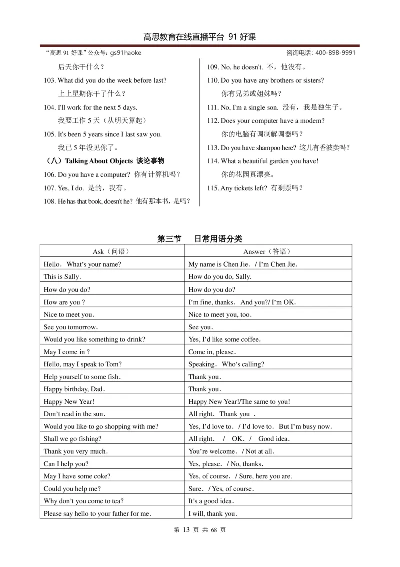 （超详）小学英语知识点归纳汇总_《初中全科目知识点汇总》_初高中知识点归纳汇总
