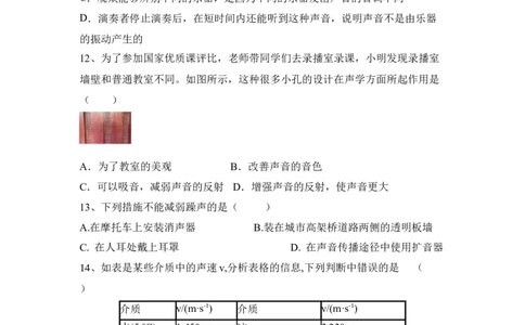 第二章声现象基础题人教版物理八年级上册_初物_八年级上下册+九年级全一册物理_八年级物理上册_老课标资料_同步练习(部分无答案)