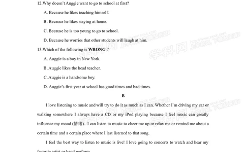2016山东淄博英语试卷+答案(word整理版)_山东历年中考真题_山东省历年中考真题2013~2024_初中英语历年真题（2013-2024）