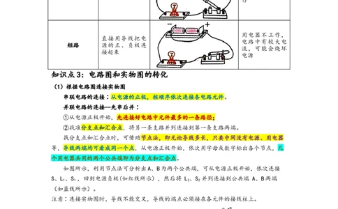 专题16实物图与电路图转换（原卷版）-备战2023中考物理一轮复习精细讲义_8、物理总复习_8.中考物理总复习_2023年中考复习资料_一轮复习
