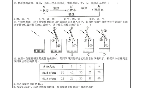 期末复习专题2：图像图表题-人教版物理八年级上册_初物_八年级上下册+九年级全一册物理_八年级物理上册_期中+期末（完）_期末
