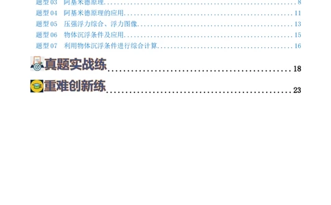 专题11浮力（7题型）（练习）（原卷版）_8、物理总复习_2024年中考复习资料_一轮复习_课件+讲义+练习2024年中考物理一轮复习讲练测（全国通用）_配套练习（原卷版+解析版）