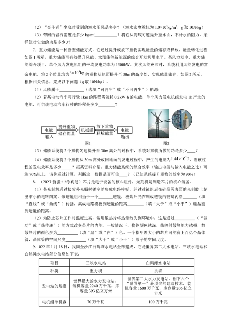 专题23跨学科实践（讲练）原卷版_8、物理总复习_8.中考物理总复习_2024年中考复习资料_二轮复习资料_完2024年中考物理二轮复习课件+讲义+练习（全国通用）_模块五跨学科实践