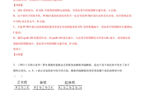 专题10变异、育种与进化-2021年高考真题和模拟题生物分项汇编（解析版）_新高考复习资料_2022年新高考复习资料_2021年高考真题和模拟题生物分项汇编7.30更新