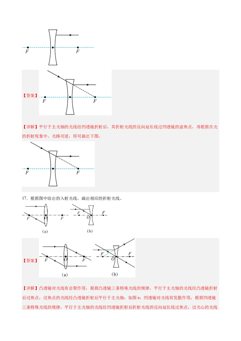 专题28光路作图专题（解析版）_8、物理总复习_8.中考物理总复习_2024年中考复习资料_一轮复习资料_完备战2024年中考物理一轮复习讲义练习（全国通用）_教师版（含答案解析）