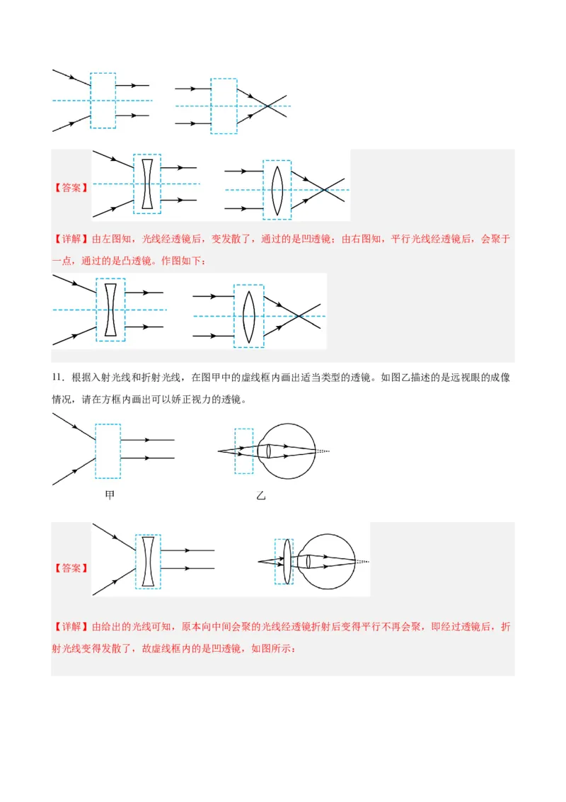 专题28光路作图专题（解析版）_8、物理总复习_8.中考物理总复习_2024年中考复习资料_一轮复习资料_完备战2024年中考物理一轮复习讲义练习（全国通用）_教师版（含答案解析）