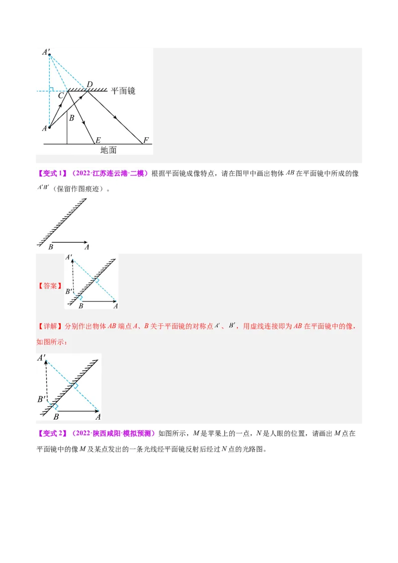 专题28光路作图专题（解析版）_8、物理总复习_8.中考物理总复习_2024年中考复习资料_一轮复习资料_完备战2024年中考物理一轮复习讲义练习（全国通用）_教师版（含答案解析）