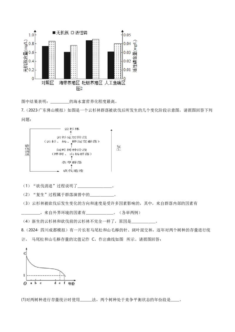 专题08生态系统综合题（原卷版）_2025年新高考资料_二轮复习_2025年高考生物二轮热点题型归纳与变式演练（新高考通用）3404350_专题08生态系统综合题