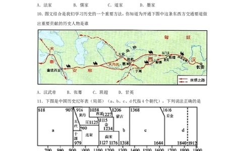2011年德州市中考历史试题及答案_山东历年中考真题_山东省历年中考真题2013~2024_初中历史历年真题（2013-2024）