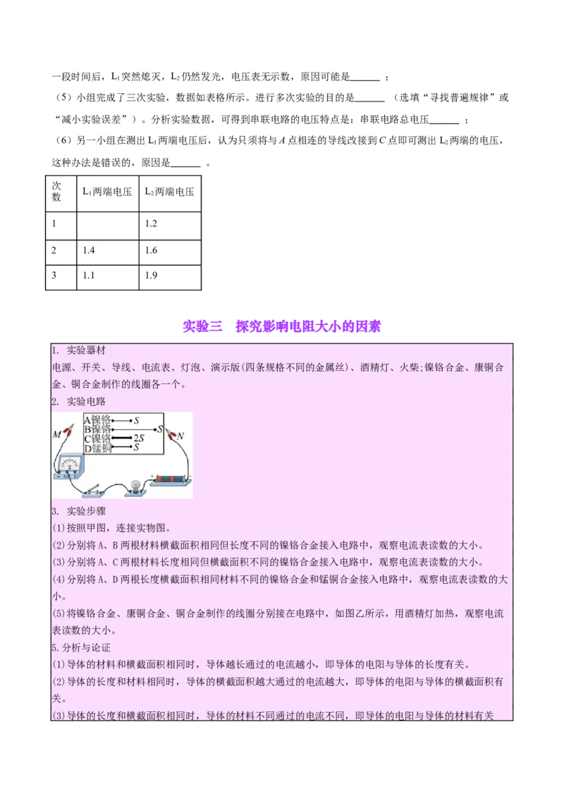 专题35电磁学实验专题（一）（原卷版）_8、物理总复习_2024年中考复习资料_一轮复习_完备战2024年中考物理一轮复习考点帮（全国通用）