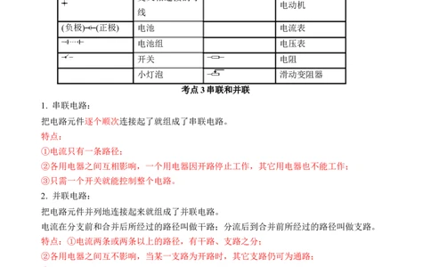 第13讲&mdash;电流和电路（思维导图+考点精讲+例题精析）&mdash;2023年中考物理一轮复习讲练测（解析版）_8、物理总复习_8.中考物理总复习_2023年中考复习资料_一轮复习