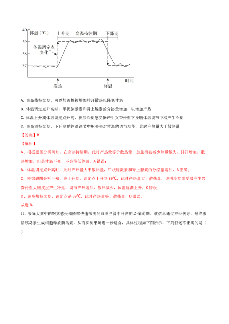 黄金卷06（解析版）-赢在高考&middot;黄金8卷备战2024年高考生物模拟卷（山东专用）_2024年新高考资料_4.2024高考模拟预测试卷