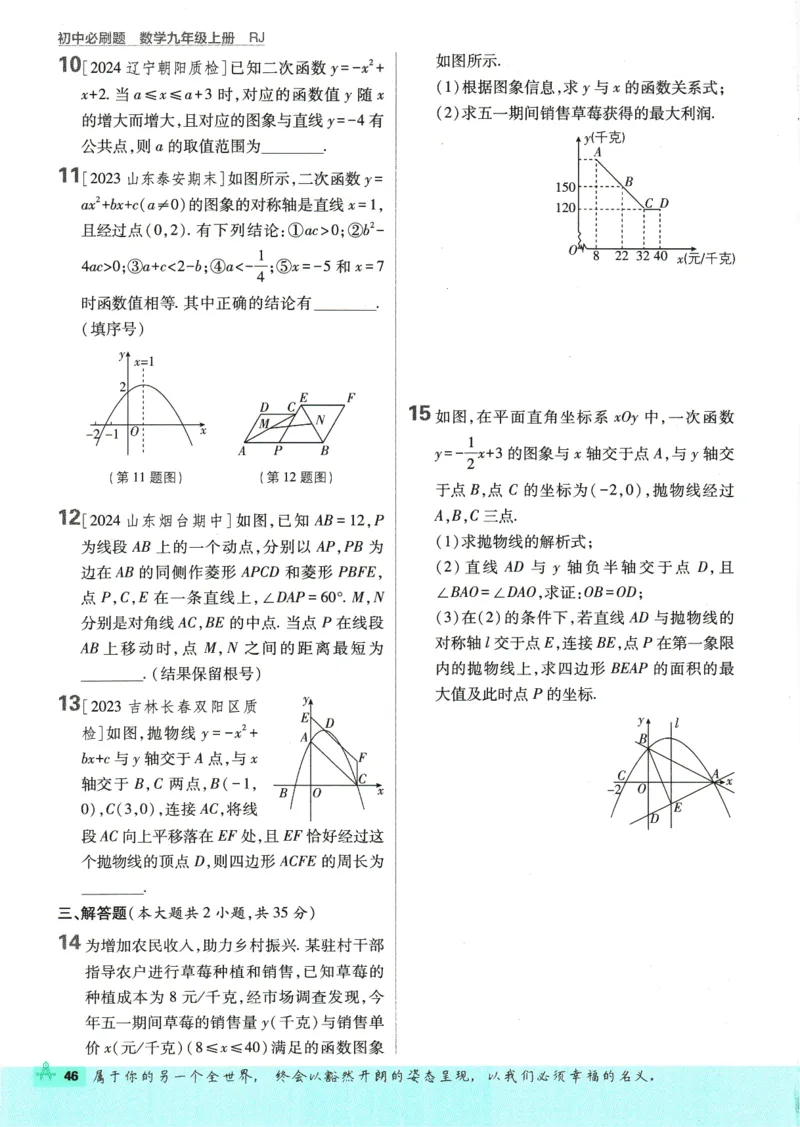 2025版《初中必刷题》数学RJ9上_初中全科电子版试卷练习试题_25初中必刷题_2025版《初中必刷题》数学RJ9上