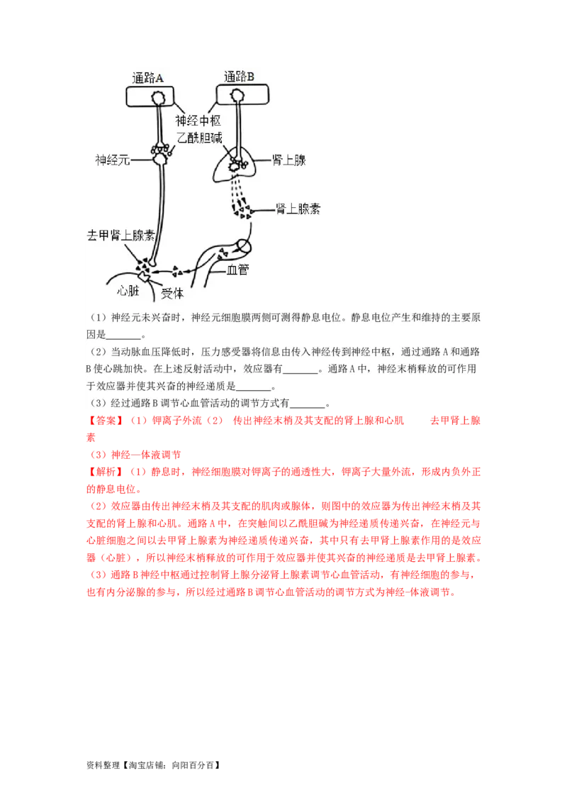 专题25体液调节（串讲）（解析版）_新高考复习资料_2024年新高考复习资料_一轮复习资料_完备战2024年高考生物一轮复习串讲精练（新高考专用）_串讲_解析版