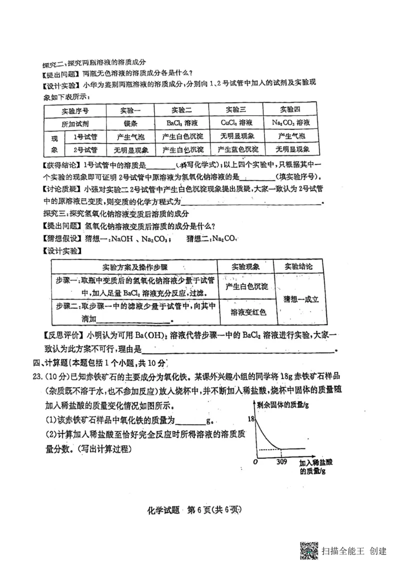 2023聊城化学试卷(PDF版)_山东历年中考真题_山东省历年中考真题2013~2024_初中化学历年真题（2013-2024）