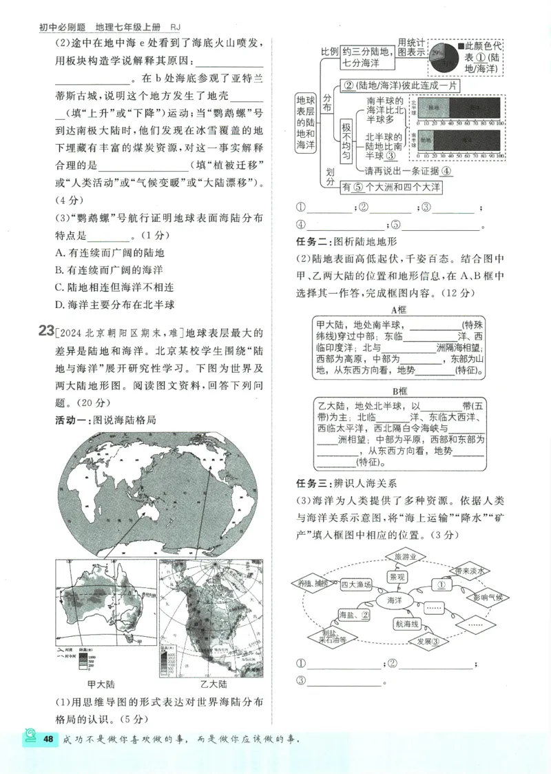 2025版《初中必刷题》地理RJ7上_初中全科电子版试卷练习试题_25初中必刷题_2025版《初中必刷题》地理RJ7上