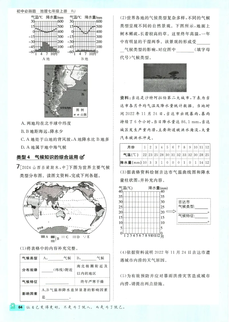 2025版《初中必刷题》地理RJ7上_初中全科电子版试卷练习试题_25初中必刷题_2025版《初中必刷题》地理RJ7上