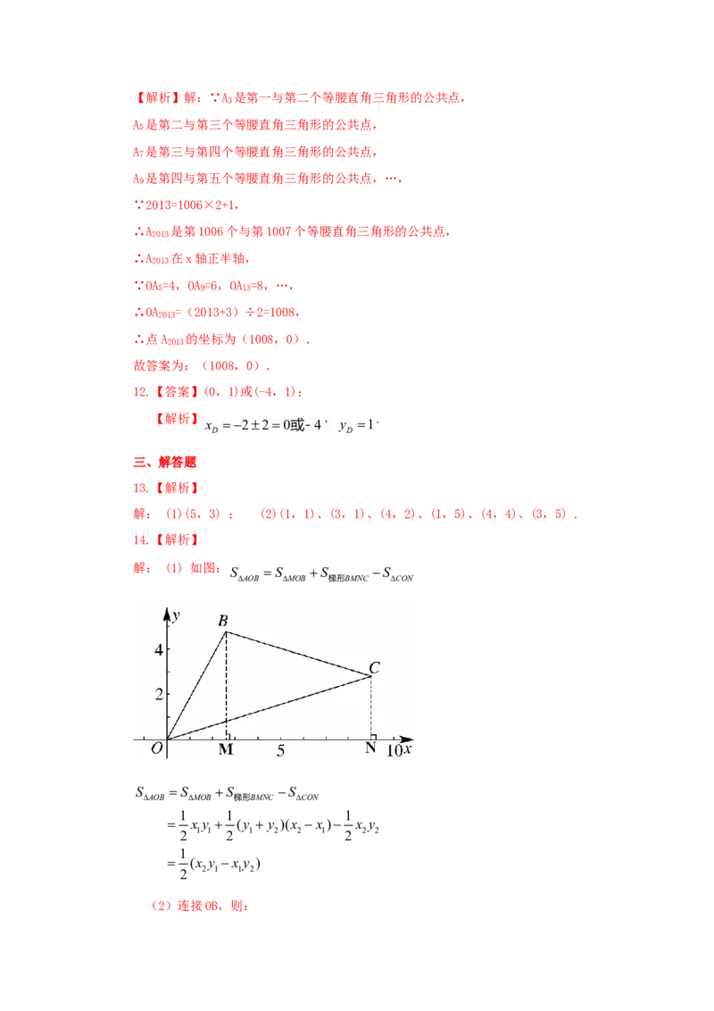 7.1平面直角坐标系（能力提升）-七年级数学下册要点突破与同步训练（人教版）(27154909)_初中全科电子版试卷练习试题_数学_7下初中人教版数学练习、试卷_数学7下同步练习第5套新