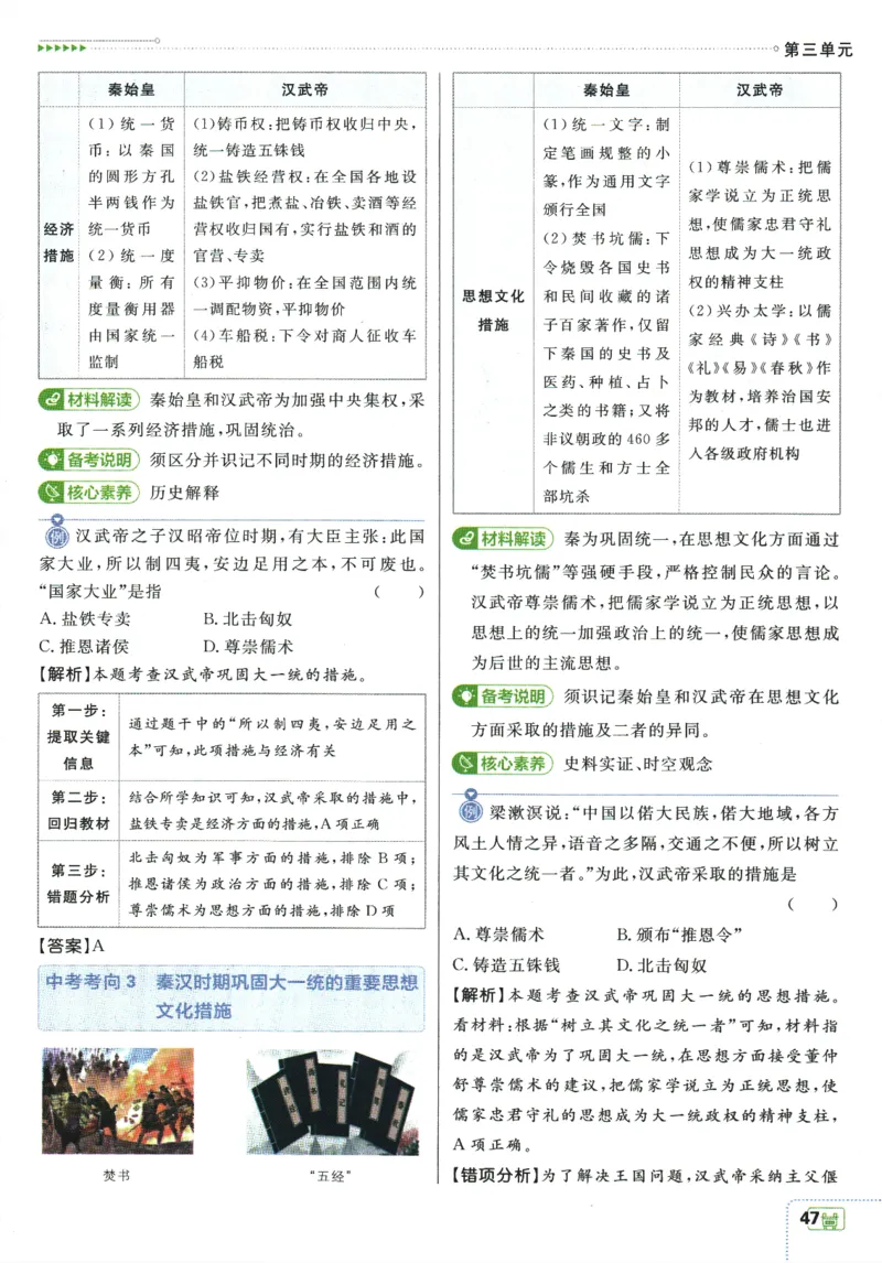 2025版《初中必刷题》历史RJ7上-狂K重点_初中全科电子版试卷练习试题_25初中必刷题_2025版《初中必刷题》历史RJ7上