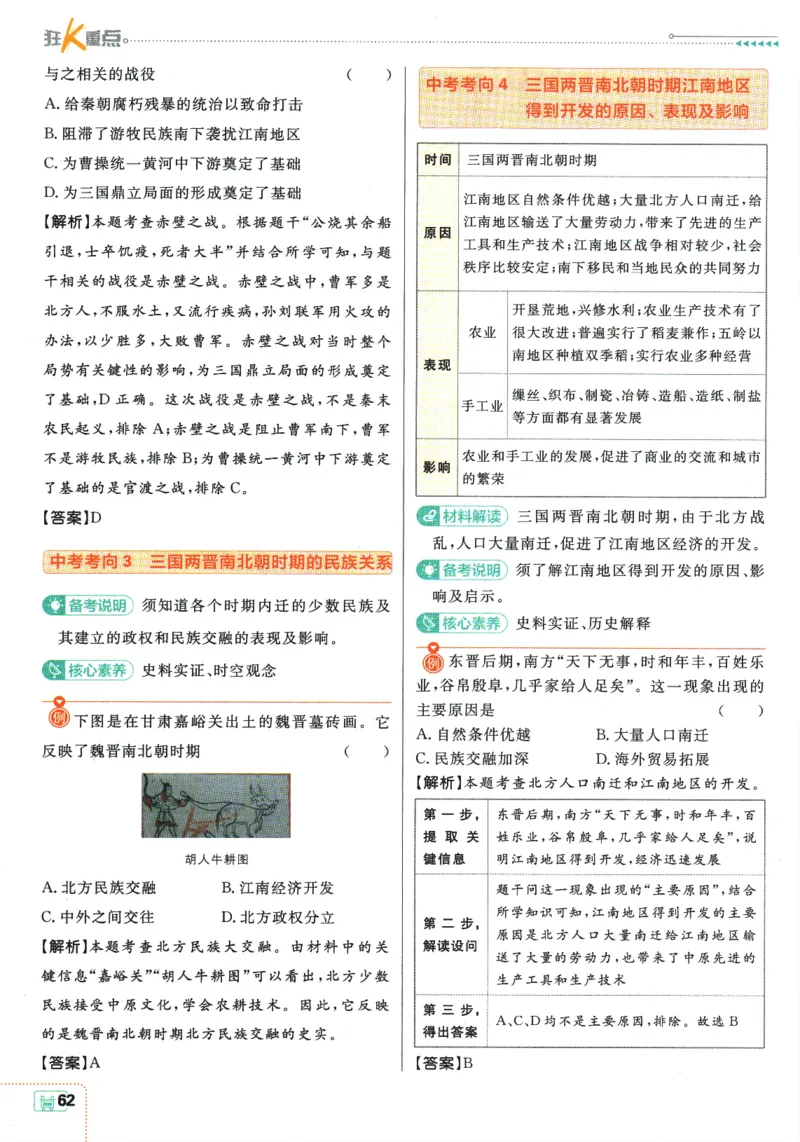 2025版《初中必刷题》历史RJ7上-狂K重点_初中全科电子版试卷练习试题_25初中必刷题_2025版《初中必刷题》历史RJ7上