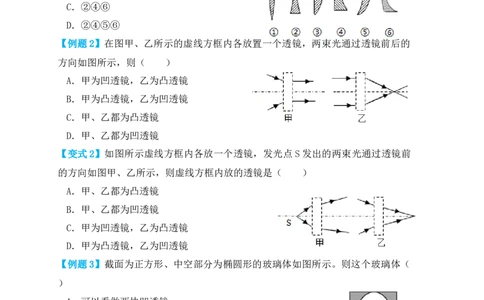 5.1透镜（知识点+例题）(原卷版)_初中全科电子版试卷练习试题_物理_8年级上册物理试题_人教版物理八年级上课时练习（104份）_课时练习第1套53
