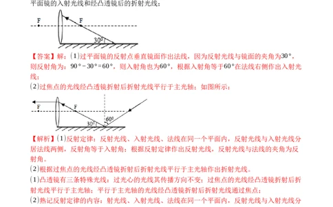 专题06透镜及透镜成像作图（解析版）_初中全科电子版试卷练习试题_物理_8年级上册物理试题_人教版物理八年级上专项练习（040份）