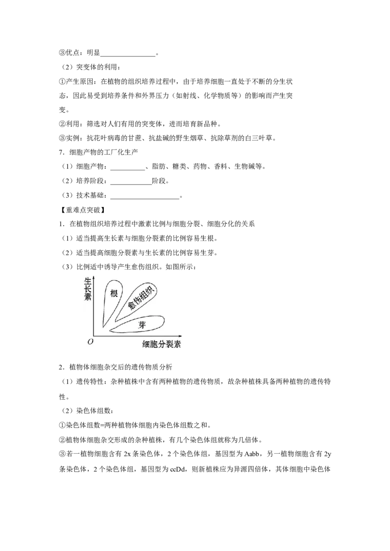 专题36细胞工程（学生版）_新高考复习资料_2023年新高考复习资料_二轮复习_增分要点2023高考生物二轮复习专题解读和分层训练291073137_专题36细胞工程