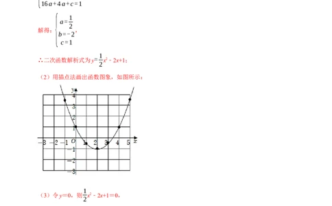 专题22.10二次函数解析式的确定六大题型（人教版）（解析版）_初中全科电子版试卷练习试题_数学_9上初中人教版数学练习、试卷_人教数学九年级上专项练习（028份）