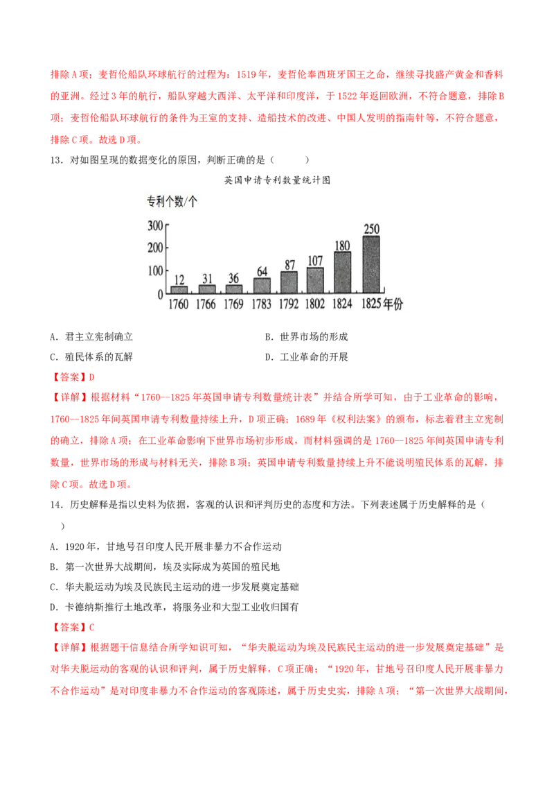 2024年中考押题预测卷01（安徽卷）-历史（全解全析）_初中全科电子版试卷练习试题_历史_2024中考模拟题历史(1)_押题预测