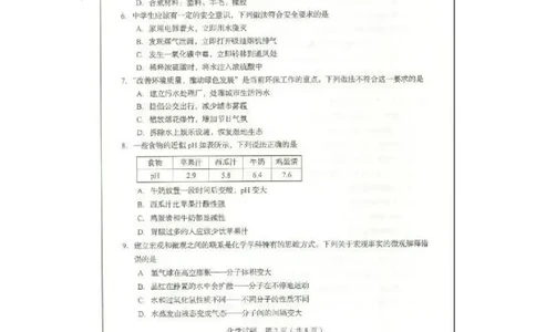 2020山东临沂化学试卷(图片word版)_山东历年中考真题_山东省历年中考真题2013~2024_初中化学历年真题（2013-2024）