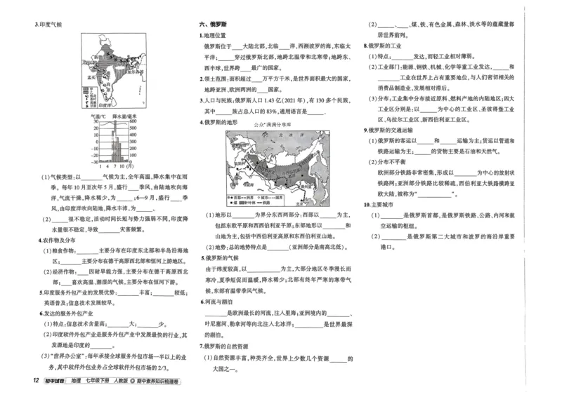 2025春53初中试卷地理人教版7年级下册_初中全科电子版试卷练习试题_初中全科《53中考试卷》2025版（多版本）_2025春53初中试卷7年级下册人教版(1)