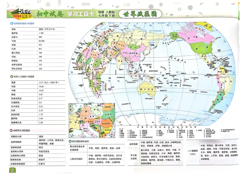 2025春53初中试卷地理人教版7年级下册_初中全科电子版试卷练习试题_初中全科《53中考试卷》2025版（多版本）_2025春53初中试卷7年级下册人教版(1)