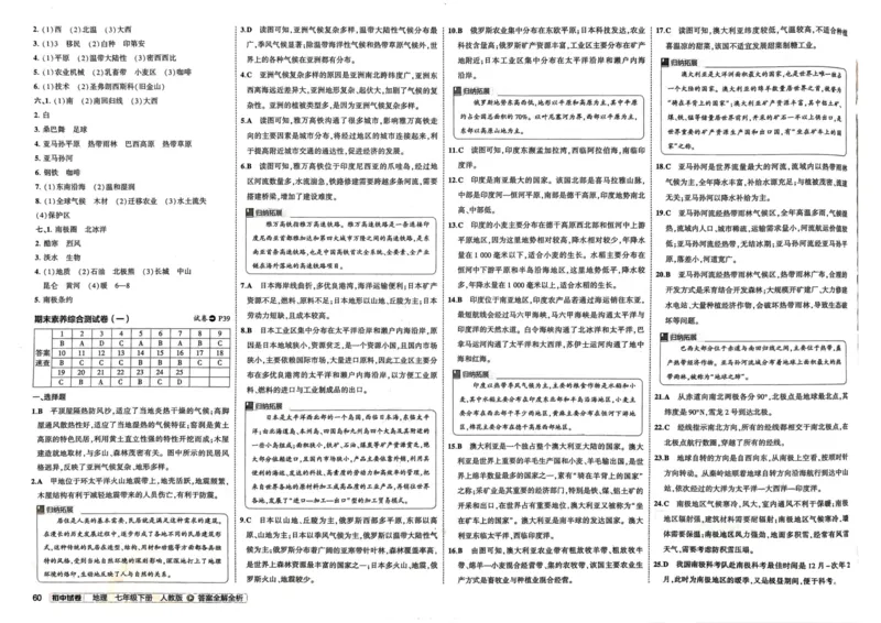 2025春53初中试卷地理人教版7年级下册_初中全科电子版试卷练习试题_初中全科《53中考试卷》2025版（多版本）_2025春53初中试卷7年级下册人教版(1)