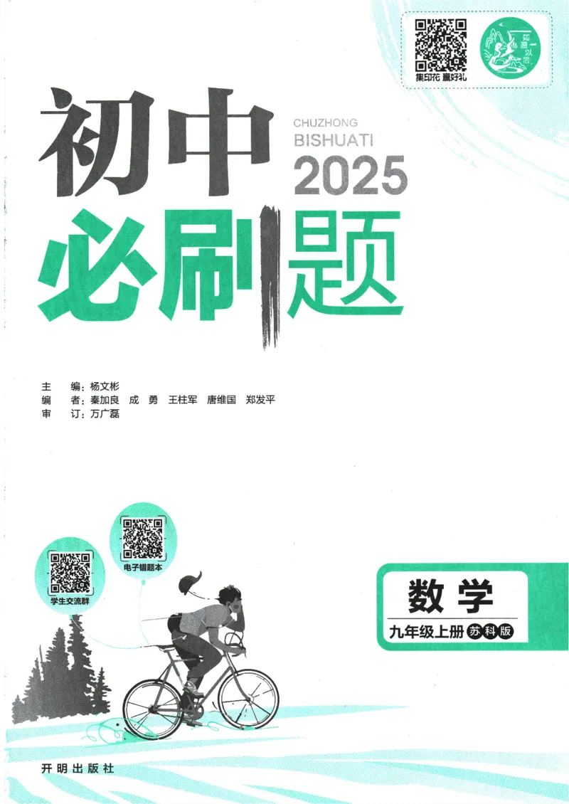 2025版《初中必刷题》数学SK9上_初中全科电子版试卷练习试题_25初中必刷题_2025版《初中必刷题》数学SK9上