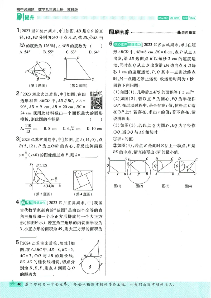 2025版《初中必刷题》数学SK9上_初中全科电子版试卷练习试题_25初中必刷题_2025版《初中必刷题》数学SK9上