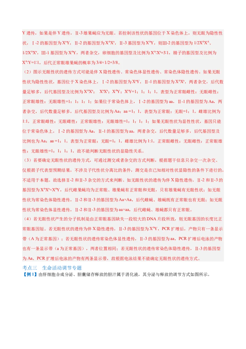 专题20非选择专题（5大题型）（解析版）_2025年新高考资料_一轮复习_备战2025年高考生物一轮复习题型全覆盖（新高考通用）