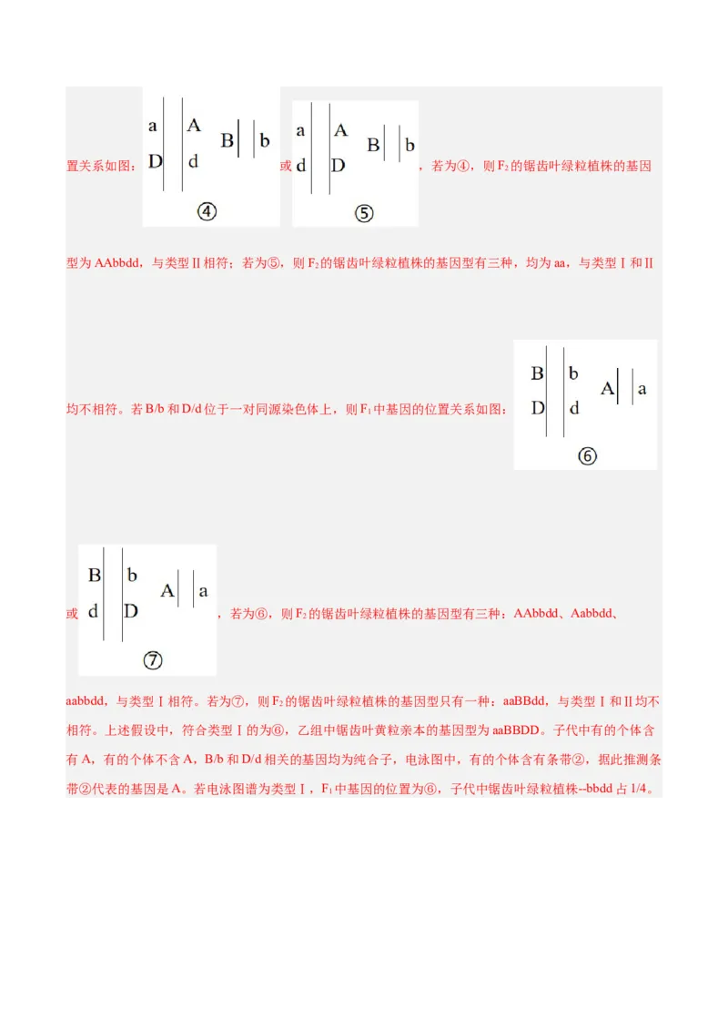专题20非选择专题（5大题型）（解析版）_2025年新高考资料_一轮复习_备战2025年高考生物一轮复习题型全覆盖（新高考通用）