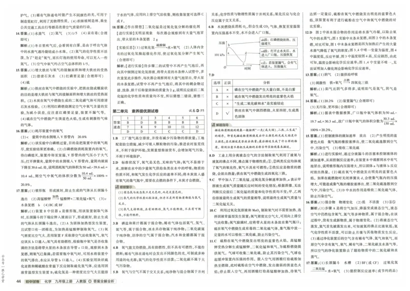 2025版53初中试卷化学人教版9年级上册_初中全科电子版试卷练习试题_初中全科《53中考试卷》2025版（多版本）_2025版53初中试卷9年级上下册人教版(1)