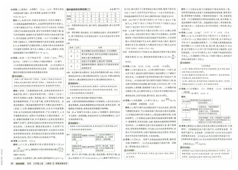2025版53初中试卷化学人教版9年级上册_初中全科电子版试卷练习试题_初中全科《53中考试卷》2025版（多版本）_2025版53初中试卷9年级上下册人教版(1)