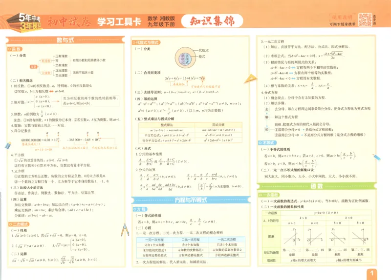2025春53初中试卷数学湘教版9年级下册(1)_初中全科电子版试卷练习试题_初中全科《53中考试卷》2025版（多版本）