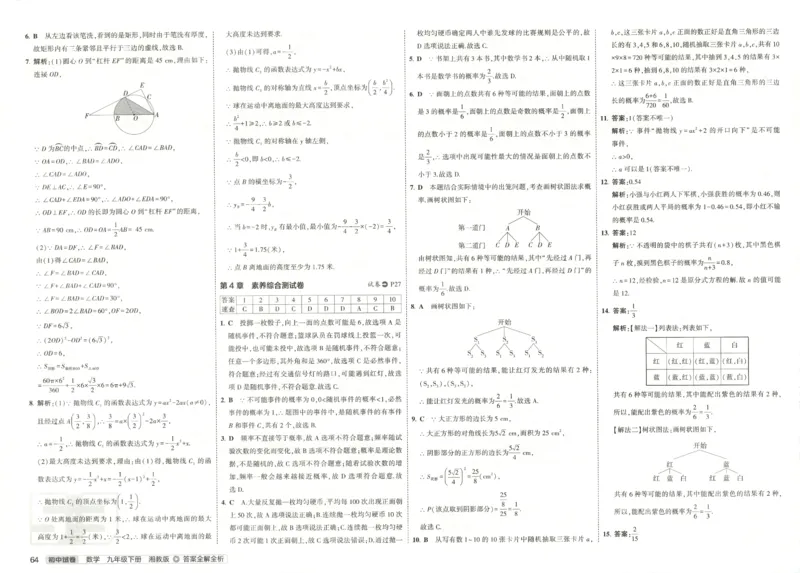 2025春53初中试卷数学湘教版9年级下册(1)_初中全科电子版试卷练习试题_初中全科《53中考试卷》2025版（多版本）