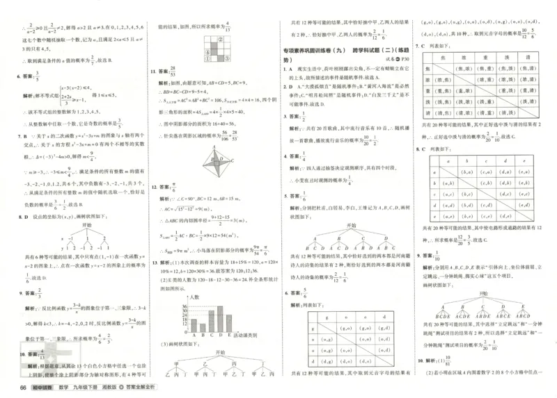2025春53初中试卷数学湘教版9年级下册(1)_初中全科电子版试卷练习试题_初中全科《53中考试卷》2025版（多版本）