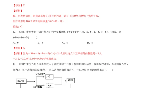 1.4有理数的乘除法测试（解析版）（人教版）_初中全科电子版试卷练习试题_数学_7上初中人教版数学练习、试卷24新版已更新_人教数学七年级上课时练习（109份）