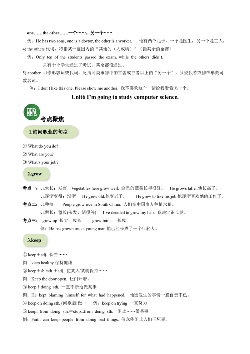 专题02+核心考点归纳考点清单-2023-2024学年八年级英语上学期期末考点大串讲（人教版）_初中全科电子版试卷练习试题_英语_8年级上册-初中人教版英语_人教英语八年级上培优专项