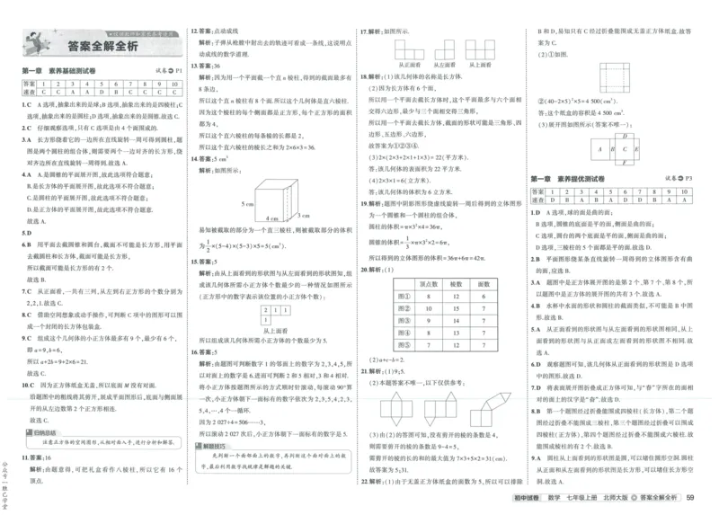 2025版53初中试卷7年级数学北师版上册_初中全科电子版试卷练习试题_初中全科《53中考试卷》2025版（多版本）_2025版53初中试卷789年级数学北师版上下册(1)