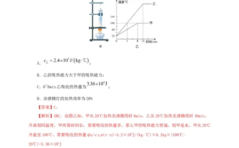 第六单元内能的利用真题训练-2022年中考物理一轮单元复习过过过（全国通用）（解析版）_8、物理总复习_8.中考物理总复习_2022年中考复习资料
