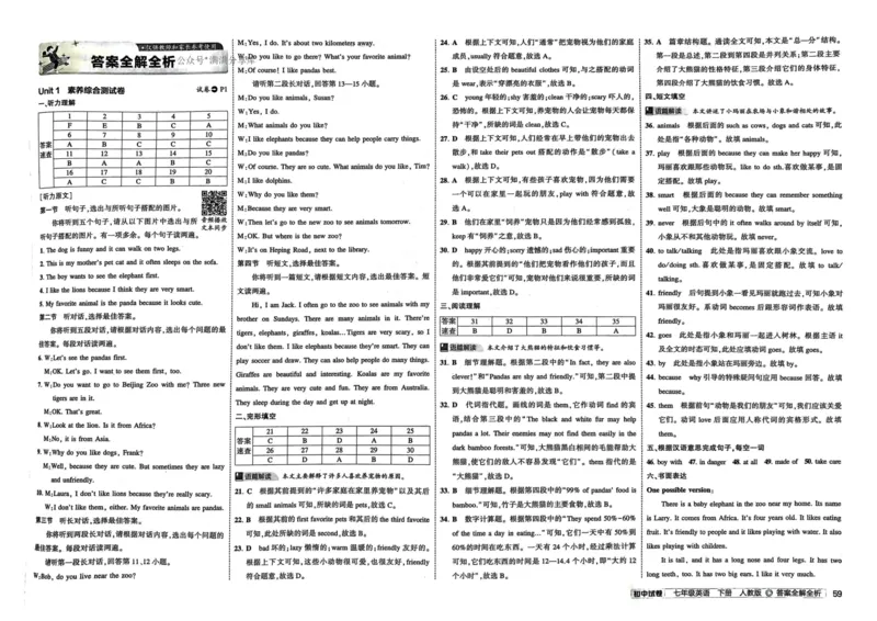 2025春53初中试卷英语人教版7年级下册_初中全科电子版试卷练习试题_初中全科《53中考试卷》2025版（多版本）_2025春53初中试卷7年级下册人教版(1)