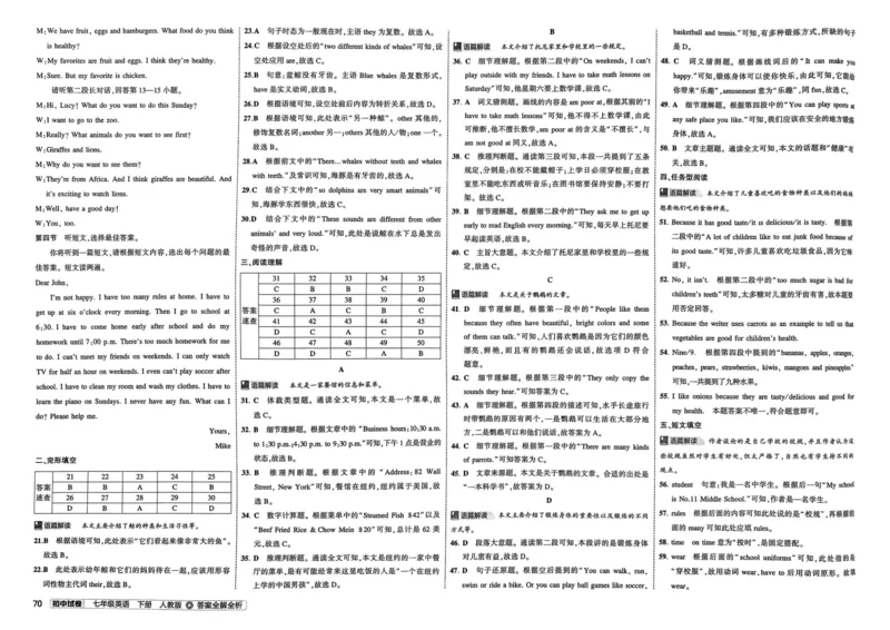2025春53初中试卷英语人教版7年级下册_初中全科电子版试卷练习试题_初中全科《53中考试卷》2025版（多版本）_2025春53初中试卷7年级下册人教版(1)